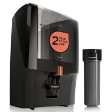Aquaguard Enrich Aura 2X Aquasaver RO+UV+Copper | Needs No Service for 2 Years | 40% Water Saving | Includes Mega Sediment filter | 7-Stage Purification | 7L storage