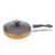 Preethi Dura Collection Non Stick Fry Pan, 24 cm, with Glass Lid, Gas & Induction Compatible, 5 Star Non Stick Effect, Turmeric Yellow