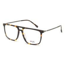 FILA Eyewear| Square | Men | Medium | Shiny Brown Demi Acetate Frame