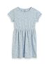 Amazon Brand – Symbol Kids Knee Length Printed Knit Dress (KD-DRG-SS25-144_Sky Blue Floral_3-4 Years)