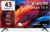 XIAOMI F Series 108 cm (43 inch) Ultra HD (4K) LED Smart Fire TV with Dolby Audio | Box Speakers | Alexa | 32GB Storage | Filmmaker Mode| Mi TV(L43MB-FIN)