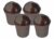 Wonder Homeware Server Euro Dustbin for Car/Desk, Set of 4 Pc Dustbin 2 LTR, Coffee Color