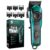 Vgr Vl-786 Professional Hair Clipper For Men & Salons | Cord & Cordless | Titanium Blades | Led Display | Taper Lever | 6 Guide Combs | 200 Min Long Runtime | Fast Charging | 1+1 Year Warranty | Green