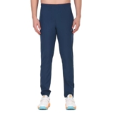 Vector X OML-305 Men’s Dry-Touch Sports 100% Polyester Trackpant with Zipper Pockets Trouser – Ultra-Lightweight, Moisture Wicking, Training & Running Pant + Contrast Piping Design (Airforce, XL)