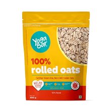 Yogabar 100% Rolled Oats 400G | Premium Golden Rolled Oats