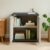 Nilkamal SpaceMax 2 Shelves Plastic Bookshelf with 3-Year Warranty| Multipurpose Storage Cabinet & Book Rack for Home | Durable, Waterproof, Easy-Clean | Living Room & Bedroom Organiser|Charcoal Grey