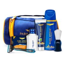 Park Avenue Good Morning Grooming Collection 7 in-1 Combo Grooming Kit for Men | Gift Set for Men | Father’s Day Gift for Dad | Shaving Kit for Men | Shaving Foam | After Shave | Gift Hamper for Men, Husband, Boyfriend | Free Travel Pouch Inside