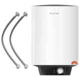 POLYCAB Celestia Prime 5-Star 25 Litre Water Heater (Geyser) | Free Connecting Pipe | 5-Year Tank Warranty by POLYCAB | Temperature Control Knob | Faster Heating, Shock Resistant【White】
