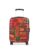 ZOUK Indus Lattice Red Amorah Trolley Bag for Travel | Unbreakable Polycarbonate Shell | Dual 360° Spinner Wheels | TSA Lock | Cabin Size 56 cm | 3-Year Warranty