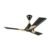 Orient Electric’s 1200 mm Wendy| Decorative ceiling fan with dual-toned blades| Anti-rust blades| High-speed fan with PSPO technology|100% Copper motor | 2-year warranty | Metallic Black-Gold
