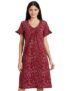 Amazon Brand – Eden & Ivy Women’s Nightdress Regular Nightgown (EI-AW20DR01-SC-10_Wine_XL)