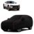 Sulfar 100% Water Resistant Car Body Cover Compatible with Mirror for Mahindra BE 6 (Triple Stitched, Full Bottom Elastic, Black with Red Piping)