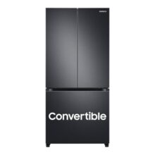 Samsung 550 L Inverter Frost-Free French Door Refrigerator (RF57A5032B1/TL, Black DOI, Convertible), Real Stainless, Convertible