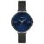 Timex Analog Watch For Women With Blue Round Dial & Black Stainless Steel Bracelet Band Water Resistant Women’S Wrist Watches – Twel155Smu08
