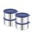 ATTRO Prime Stainless Steel Single Wall Storage Containers Airtight & Leak Proof Containers for Office Use, School, Picnic, 550ml -Blue-Set Of 4