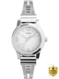 TIMEX Round 25mm Silver Dial Analog Watch  – For Women