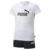 Puma Girl’s Logo Tee & Shorts Set, Puma White, 116