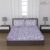 Status Contract -Cotton Rich Double Bedsheet with 2 Pillow Covers for Bed Room, Home, Hotel-120 GSM (Violet White)