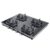 KAFF Gas Stove/Cooktop 4 Burners 63 CM, Black Coated Brass Burners, Decorative SS Moulded Strip on All Sides for Edge Protection Integrated Flame Protector Black | CTQ634B