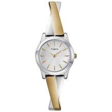 Timex Round 25Mm Silver Dial Analog Women Watch – Tw2R98600Uj