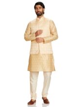 Amazon Brand – Symbol Men’s Kurta Bundi Churidar Set_SY-A23-MNA-BFKC-116_Beige_S