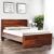 HomeTown Barcelona Sheesham Wood Queen Size Bed in Honey Colour