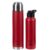 Pigeon By Stovekraft Therminox Stark Plus Vacuum Insulated Flask 1000Ml + Inox Hydra Single Walled Fridge Bottle 900Ml Bottle Combo, (Red) |Leak Proof|Kitchen|Travel|Office|Gym|Stainless Steel