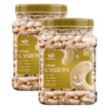 GreenFinity Premium Cashew Nuts 500g [500g x 2] – Grade – W320, Crunchy & Unsalted Whole Cashews | Rich in Protein & Fiber | Freshly Packed in Airtight Jar | Healthy Vegan Snack.