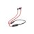 Ekko Unplug N02 Bluetooth Neckband, 15 Hours Playback Time, Bluetooth V5.1, 10 Mm Driver, Twin Connect, Voice Assistance (Red)