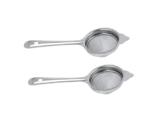 Sjeware Stainless Steel Tea Strainer, Chalani Set of 2 pcs, 8 cm, Medium