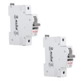 KLICK Classic C-6A-302 Classic MCB, SP Miniature Circuit Breaker, Single Pole Switch Disconnector (6A, White, Pack Of 2)