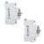 KLICK Classic C-6A-302 Classic MCB, SP Miniature Circuit Breaker, Single Pole Switch Disconnector (6A, White, Pack Of 2)
