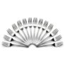 Mumma’s LIFE Stainless Steel Dinner Forks Set for Home & Kitchen | 12 cm Fruit Forks with Mirror Finish | Rust Resistant, Silver Cutlery for Fruits, Desserts, Snacks & Dining Table | Set of 6 Piece