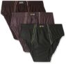 Dixcy Scott Originals Mens Modern Regular Solid Pure Cotton Briefs (PR144626M_Olive,Coffee Brown,Dark Grey_M)