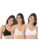 Rupa Softline Women’s Cotton Wire Free Classic Full Coverage Bra (Pack of 3) (6059_White Black Skin_32)