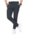 AKAJARU Men’s Black Slim Fit Formal Trouser, Casual Straight Leg Pants with Side Pockets (in, Alpha, XL, Darkgrey)