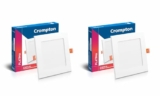 Crompton Star Slim Recessed Downlighter 12W Square Warm White | Pack of 2 | False Ceiling required, Cutout: 6″ | For Hall, Bedroom, Kitchen, Office, Store