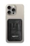 Amazon Basics Unisex Magnetic Magsafe Wallet | Secure-Grip Finger Loop | Vegan Leather (Black)