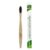 Ecout Organic Bamboo Toothbrush With Charcoal Activated Bristles | Compostable Wooden Toothbrush | Eco Friendly Toothbrush For Teeth Cleaning | Soft Bristles Brush For Adults & Kids | Plastic Free Dental Care (Pack Of 1)
