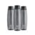 CELLO H2O Octa 1 Litre Plastic Water Bottle, Grey, Set of 3