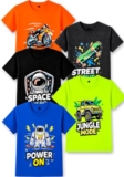 T2F Boy’s Solid Regular Fit T-Shirt (BYS-TSRT-24_Multicolor 1 3-4 Years)