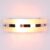 tu casa Crome Glass Shade with White Metal Iron Base Bathroom Balcony Wall Light Modern Wall Mounted Light for Bathroom Vanity Mirror Office Wall Fix Home Décor (No Blub)