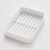 Pathavi Plastic Soap Dish Holder with Drainage Slots – Rectangular Self-Draining Soap Tray for Bathroom & Kitchen Sink, Non-Slip, Durable & Easy to Clean (White)