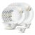 Larah by Borosil Niva Fluted Series Opalware Dinner Set | 13 Pieces for Family of 4 | Microwave & Dishwasher Safe | Bone-Ash Free | Crockery Set for Dining & Gifting | Plates & Bowls | White