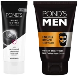 POND’S Pure Detox Face Wash 200 g & POND’S Men’s Energy Bright Face Wash Coffee Beans Bright Skin, 100g