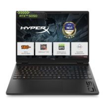 HP Smartchoice HyperX OMEN 15, AMD Ryzen 7 260, 8GB-RTX 5050, 24GB DDR5 (Upgradeable), 1TB SSD, 180Hz, 2.5K, 500 nits, 3ms RT, 15.3”/38.9cm, Win11, Office24, Black, 2.42kg, gb0038AX, AI Gaming Laptop