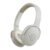 pTron Studio w/ 60Hrs Playtime, Wireless Over-Ear Headphones with HD Mic, Dual-Device Pairing, Immersive Sound, 40mm Drivers, BT5.4, 3.5mm Aux Port, TF Card Slot & Type-C Fast Charging (Beige)