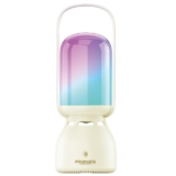 Promate Portable Speaker Lantern with 2400mAh Battery and 7-Hour Playtime, 5W Bluetooth 5.1 Speaker Output with 8 RGB Light Modes, Intuitive Touch Control, Touch Control, CampMate-5