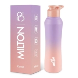 MILTON Comet 1000 ISI Certified Stainless Steel Water Bottle I Leak Proof I Rust proof I Single Walled I Ideal for Office, School, Home, Gym, 1000 ml, Purple & Pink