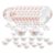La Opala Classique Opalware Dinner Set, 53 Pcs, for Family of 8, Aster Pink